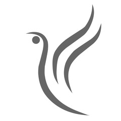 Bird logo icon vector
