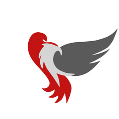 Bird logo icon vector