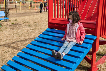 Family having fun at county fair