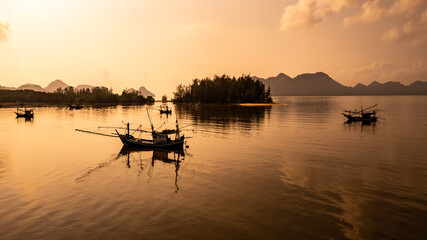 Fishing Boat silhouette