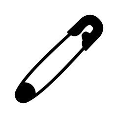 Safety pin icon,vector illustration. Flat design style. vector safety pin icon color editable