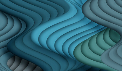 Ondas abstratas 3d
