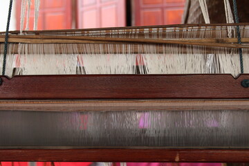 Obraz na płótnie Canvas weaving, ทอผ้า