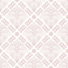 Orient vector classic pattern. Seamless abstract background with pink vintage elements. Orient pattern. Ornament for wallpapers and packaging - 541352642
