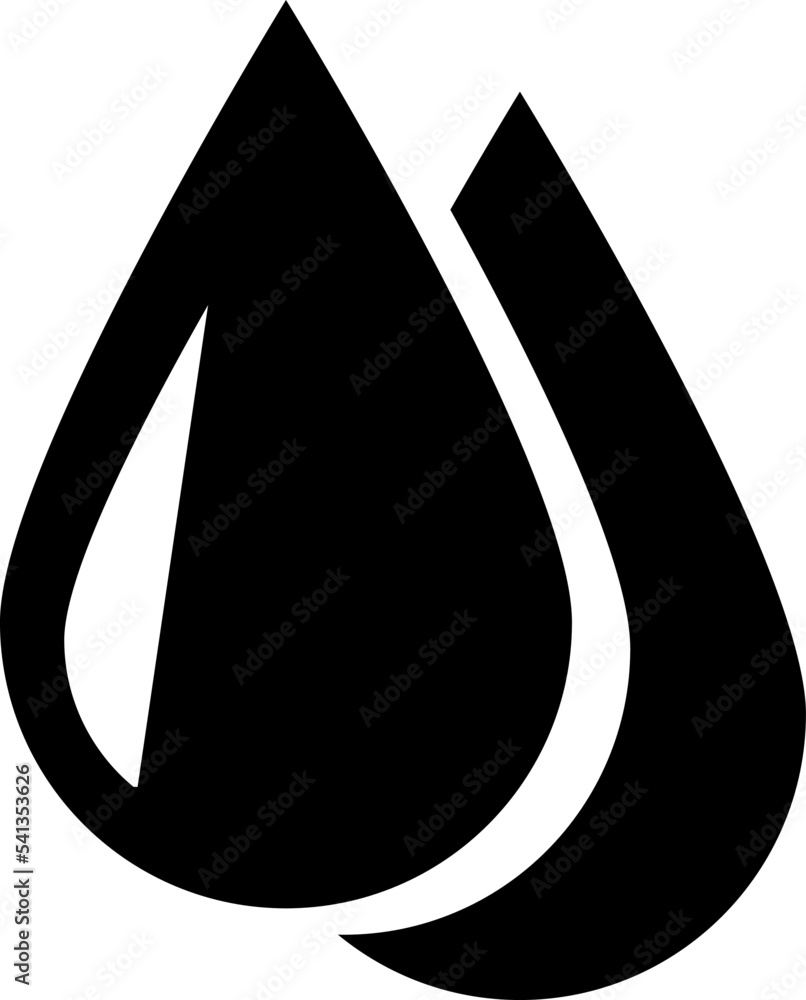 Poster water drop icon vector for web, computer and mobile app on white background..eps