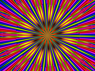 Star, rays explosion, psychedelic lights, lines in motion, abstract background