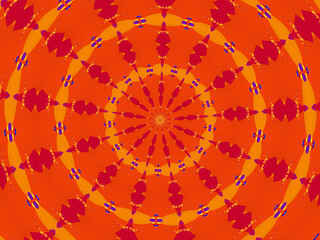 Colorful circles, mandala, round shapes, abstract background