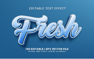 fresh text effect