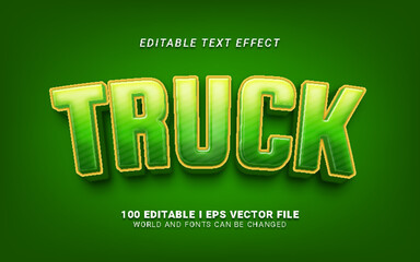 truck text effect