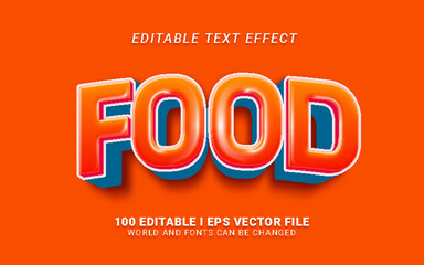 food text effect