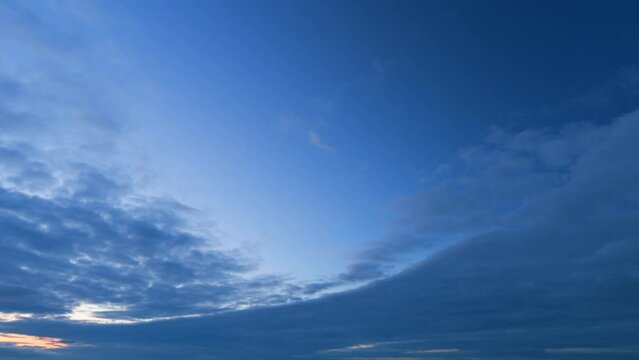 Different shades and light tones. Bright multicolored sky-cloud background. Nature background. Timelapse.