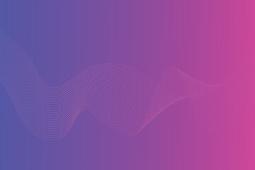 Abstract line wave linear gradient background. Modern colorful wavy line abstract background
