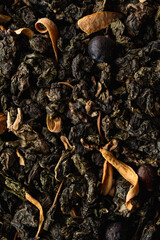 Milk oolong dry welding leaves, aesthetic macro high quality photography for commercial use