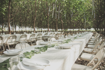 wedding table setting