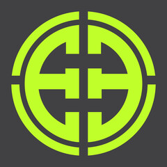 Obraz premium E letter logo v3