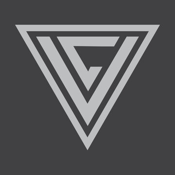 CV letter logo