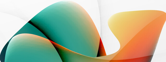 Abstract background. Fluid gradient color wave template for wallpaper, banner, background or landing