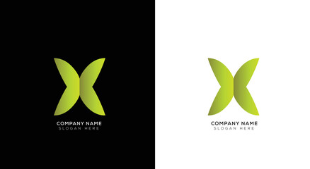 Fototapeta na wymiar Modern minimal text logo design
