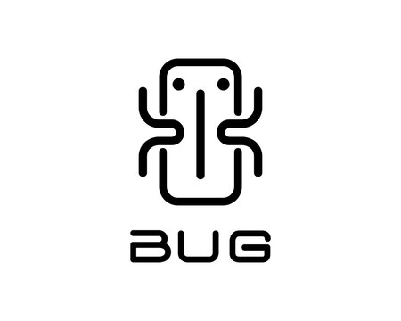 Bug icon insect vector illustration