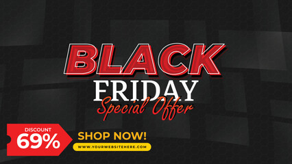 Black Friday Sale Special Offer Discount Banner
