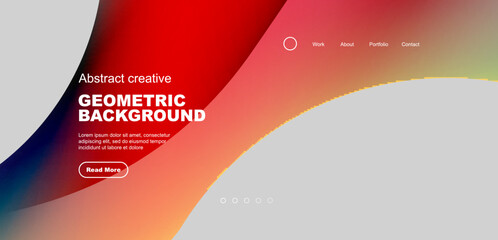 Liquid colors with flowing round shapes abstract background. Vector illustration for wallpaper, banner, background, leaflet, catalog, cover, flyer