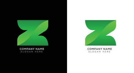 Modern minimal letter z logo design with gradient