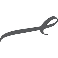 Obraz premium divider border flourish ornament line art glyph illustration