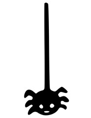 Hanging Baby Spider SVG, Halloween PNG Clipart