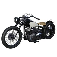 classic motorcycles bike 3d rendering