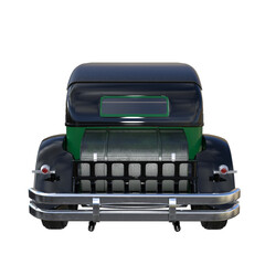 Classic Car 3d rendering