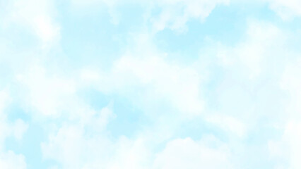 Fototapeta na wymiar Cirrus Clouds in a Blue Sky banner background