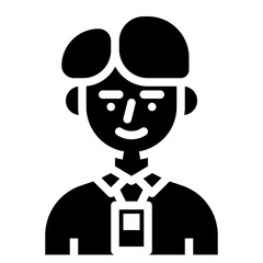 employee glyph icon