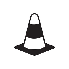 Safety Cone Icon Vector Design 