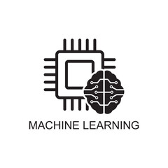 machine learn icon , technology icon