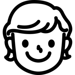 kid avatar line icon illustration