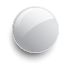 white glass button.