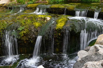 Obraz premium Stepped Waterfalls along Arroyo Conejo Creek, Wildwood Regional Park