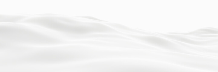 3D render white snowy mountain. Snow drift © Kavik