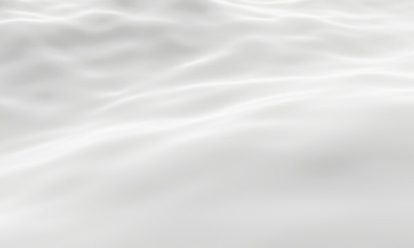 3D render white snowy mountain. Snow drift