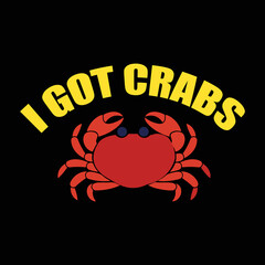 Crab T-shirt design