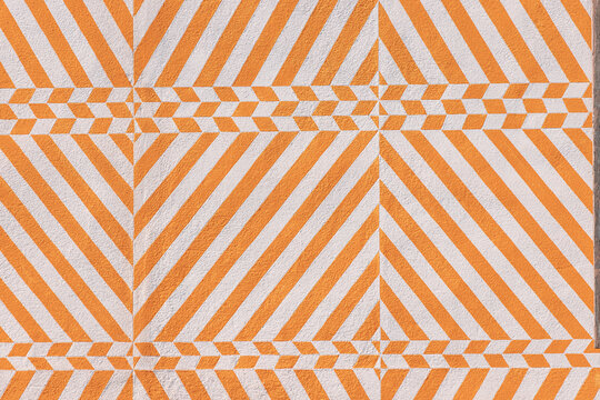 Detailed view of Ledenhof beautiful architecture of the building with patterns and stripes