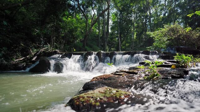 Deep Waterfall in Namtok Samlan National Park, Saraburi, Thailand