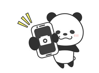 スマホ　カメラ　パンダ