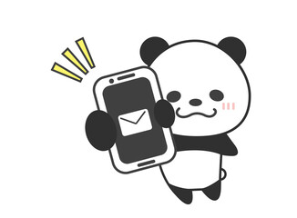 スマホ　メール　パンダ