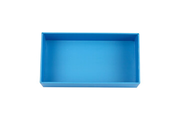 open blue box, gift box, isolate,  transparent background