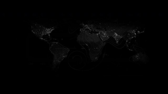 Earth Topography 3D contour height map, engineer or geologist resource, survey map. White outline, topography of mountain range. ,background or overlay 4K drag and drop  editing software supporting