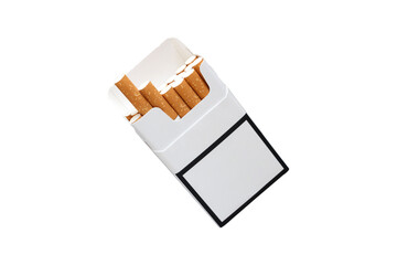 pack of cigarettes isolated from background 