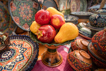 Ceramic fruits from Samarkand.