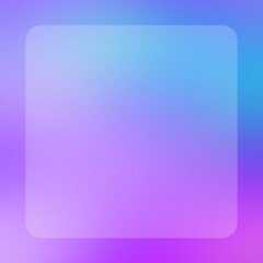 Fototapeta premium White square transparent glass on the colorful gradient background. Simple white square frosted glass. Glass morphism. Suitable for social media, promotion, advertisement, marketing, sales, flyer, etc
