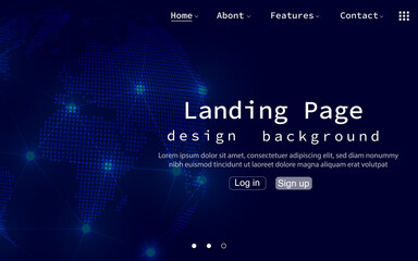 world concept abstract background and technology communication network